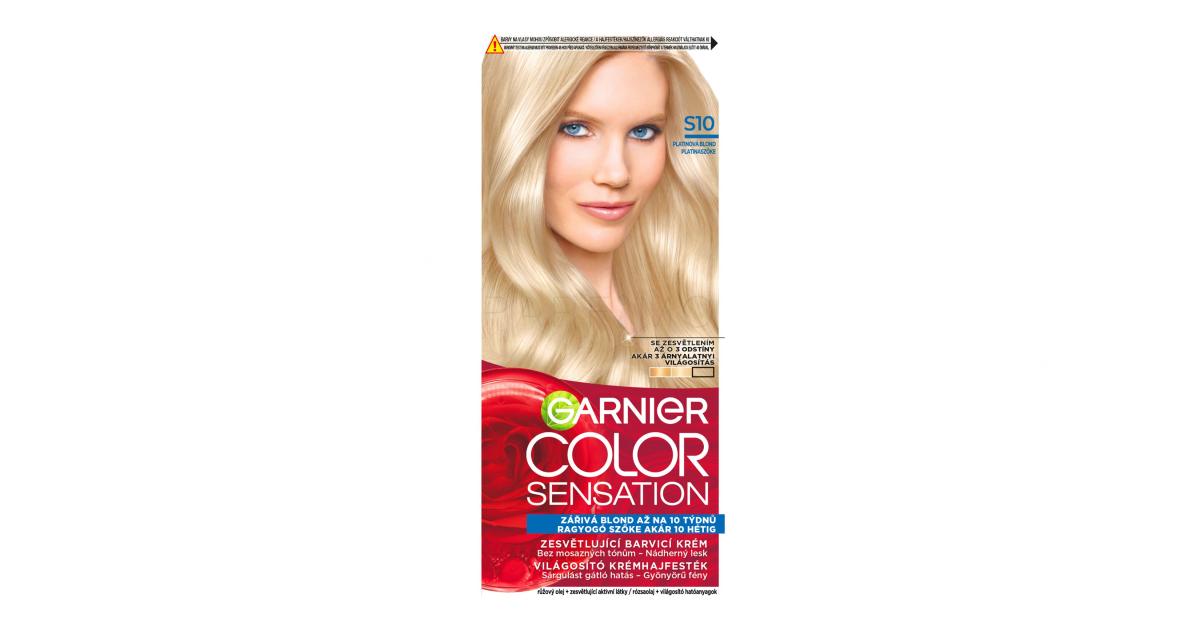 Garnier Color Sensation Tinta capelli donna 40 ml Tonalità S10 Silver Blonde Parfimo it