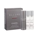 Chanel Allure Homme Sport Eau Extreme Eau de Toilette uomo Twist and Spray 3x20 ml
