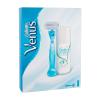Gillette Venus Pacco regalo rasoio con lama singola 1 pz + gel da rasatura Satin Care Pure &amp; Delicate 75 ml