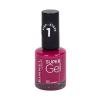 Rimmel London Super Gel STEP1 Smalto per le unghie donna 12 ml Tonalità 040 Acai Sorbet