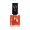 Rimmel London Super Gel STEP1 Smalto per le unghie donna 12 ml Tonalità 018 Orange Sorbet