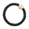 By Eloise London Woven Gold Heart Elastico per capelli donna 1 pz Tonalità Black Shimmer