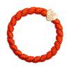 By Eloise London Woven Gold Heart Elastico per capelli donna 1 pz Tonalità Red Orange