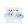 By Eloise London Silk Scrunchie Silver Heart Elastico per capelli donna 1 pz Tonalità Sky Blue