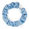 By Eloise London Silk Scrunchie Silver Heart Elastico per capelli donna 1 pz Tonalità Sky Blue