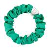 By Eloise London Silk Scrunchie Silver Heart Elastico per capelli donna 1 pz Tonalità Jungle Green
