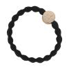 By Eloise London Letter Charms Gold Elastico per capelli 1 pz Tonalità F Black
