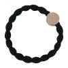 By Eloise London Letter Charms Gold Elastico per capelli 1 pz Tonalità D Black