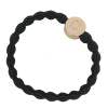 By Eloise London Letter Charms Gold Elastico per capelli 1 pz Tonalità C Black
