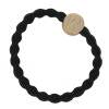 By Eloise London Letter Charms Gold Elastico per capelli 1 pz Tonalità W Black