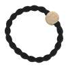 By Eloise London Letter Charms Gold Elastico per capelli 1 pz Tonalità P Black