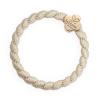 By Eloise London Woven Gold Quatrefoil Elastico per capelli donna 1 pz Tonalità Cream White
