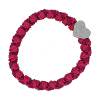 By Eloise London Woven Silver Heart Elastico per capelli donna 1 pz Tonalità Magenta