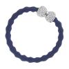 By Eloise London Silver Bling Diamanté Bow Elastico per capelli donna 1 pz Tonalità Navy Blue