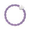 By Eloise London Metallic Silver Heart Elastico per capelli donna 1 pz Tonalità Lilac