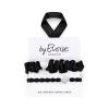 By Eloise London Set Silver &amp; Black Elastico per capelli donna 1 pz