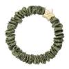 By Eloise London Skinny Silk Scrunchie Gold Star Elastico per capelli donna 1 pz Tonalità Olive Green
