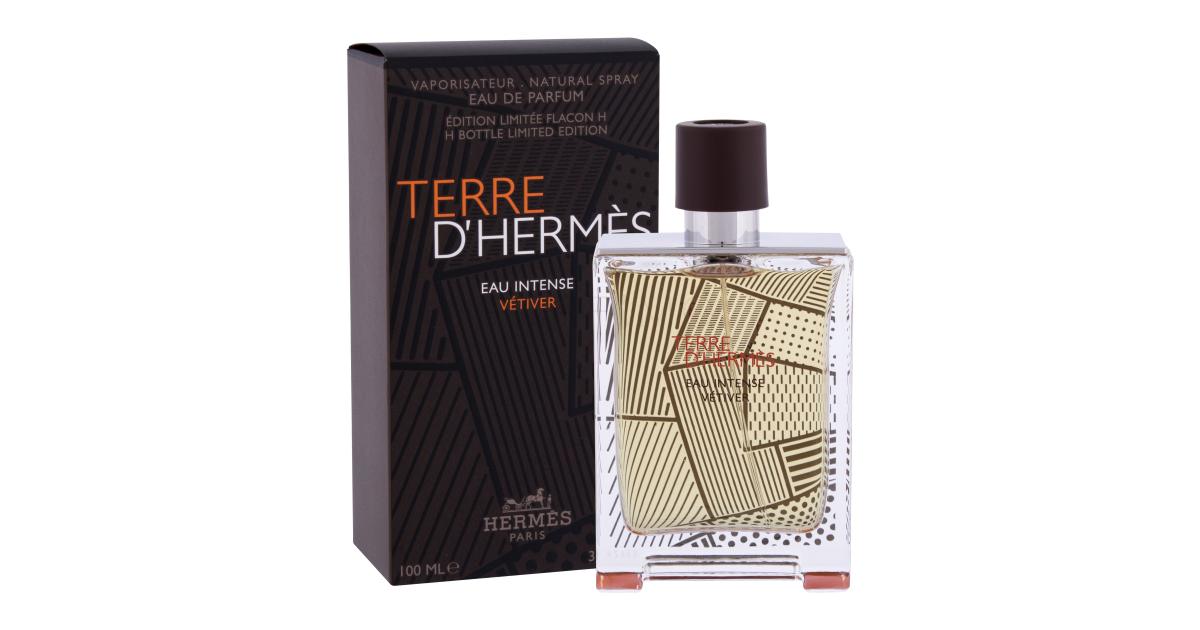 Terre d'Hermès Eau Intense Vétiver Eau de Parfum per uomo 100ml scatol