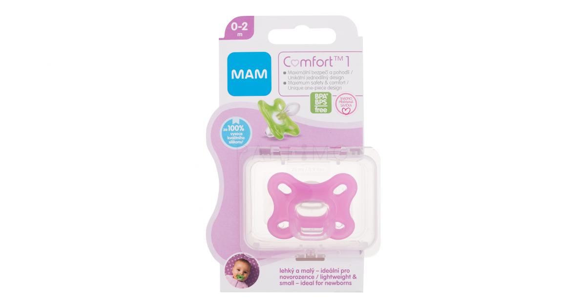 Ciucci MAM Comfort 2 Pezzi - Per Neonati 0-6 Mesi | 100% Silicene, Tettarella Morbida | Con Scatola - Foto 3