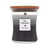 WoodWick Trilogy Warm Woods Candela profumata 275 g