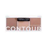 Revolution Relove Colour Play Contour Trio Contouring palette donna 6 g Tonalità Baked Sugar