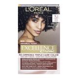 L'Oréal Paris Excellence Creme Triple Protection No Ammonia Tinta capelli donna 48 ml Tonalità 1U Black