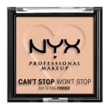 NYX Professional Makeup Can't Stop Won't Stop Mattifying Powder Cipria donna 6 g Tonalità 03 Light Medium