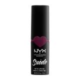 NYX Professional Makeup Suède Matte Lipstick Rossetto donna 3,5 g Tonalità 10 Girl, Bye