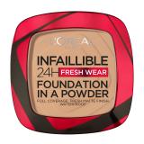 L'Oréal Paris Infaillible 24H Fresh Wear Foundation In A Powder Fondotinta donna 9 g Tonalità 140 Golden Beige
