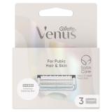 Gillette Venus Satin Care For Pubic Hair & Skin Lama di ricambio donna Set