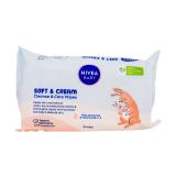 Nivea Baby Soft & Cream Cleanse & Care Wipes Salviettine detergenti bambino 57 pz