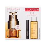 Clarins Double Serum Eye Collection Pacco regalo siero occhi Double Serum Eye 20 ml + struccante Total Cleansing Oil 50 ml + mascara Wonder Perfect Mascara 4D 3 ml 01 Perfect Black
