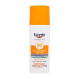 Eucerin Sun Oil Control Tinted Dry Touch Sun Gel-Cream SPF50+ Protezione solare viso 50 ml Tonalità Light