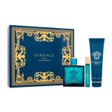 Versace Eros SET1 Pacco regalo eau de parfum 100 ml + eau de parfum 10 ml + doccia gel 150 ml