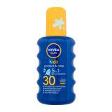 Nivea Sun Kids Protect & Care Sun Spray 5 in 1 SPF30 Protezione solare corpo bambino 200 ml