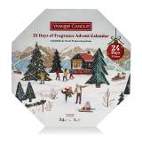 Yankee Candle 24 Days of Fragrance Advent Calendar Pacco regalo tealight 24 x 9,8 g + porta tealight in vetro
