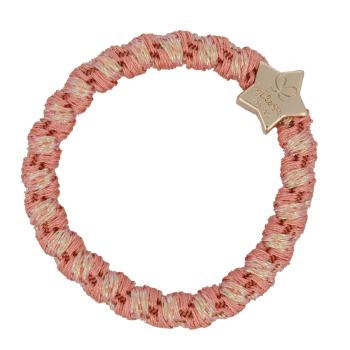 By Eloise London Woven Gold Star Coral Pink
