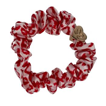 By Eloise London Silk Scrunchie Gold Heart