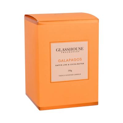 Glasshouse Galapagos Kaffir Lime &amp; Cocoa Butter Candela profumata 350 g