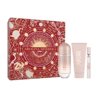 Carolina Herrera 212 VIP Rosé Pacco regalo eau de parfum 80 ml + lozione corpo 100 ml + eau de parfum 10 ml