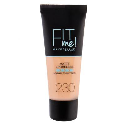 Maybelline Fit Me! Matte + Poreless Fondotinta donna 30 ml Tonalità 230 Natural Buff