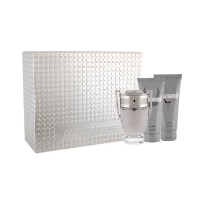 Paco Rabanne Invictus Pacco regalo eau de toilette 100 ml + doccia gel 100 ml + balsamo dopobarba 100 ml