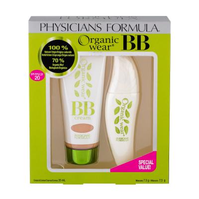 Physicians Formula Organic Wear Natural Origin BB Kit SPF20 Pacco regalo BB cream SPF20 35 ml + mascara 7,5 g Ultra Black
