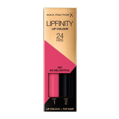 Max Factor Lipfinity 24HRS Lip Colour Rossetto donna 4,2 g Tonalità 026 So Delightful