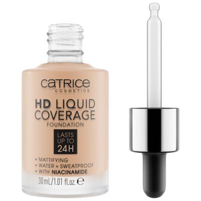 Catrice HD Liquid Coverage 24H Fondotinta donna 30 ml Tonalità 030 Sand Beige