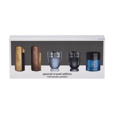 Paco Rabanne Mini Set Pacco regalo edt 1 Million 5 ml + edp 1 Million Prive 5 ml + edt Invictus 5 ml + edt Invictus Intense 5 ml + edt Pure XS 6 ml