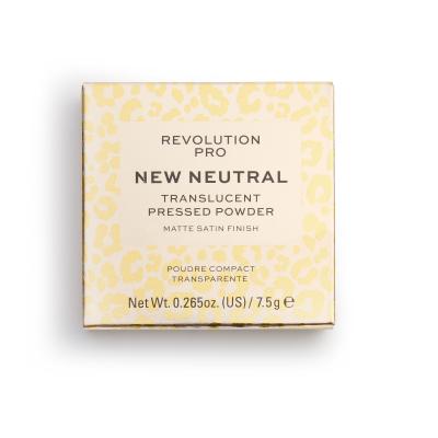 Revolution Pro New Neutral Pressed Powder Cipria donna 7,5 g Tonalità Translucent