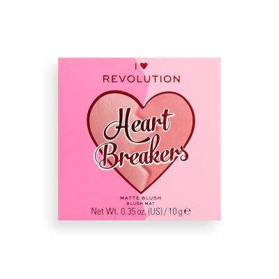 I Heart Revolution Heartbreakers Matte Blush Blush donna 10 g Tonalità Brave