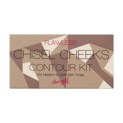 Barry M Flawless Chisel Cheeks Contour Kit Cipria donna 2,5 g Tonalità Medium - Dark