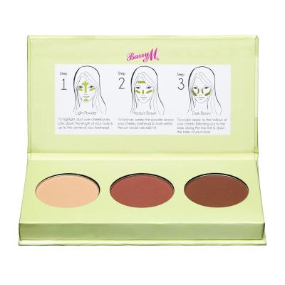 Barry M Flawless Chisel Cheeks Contour Kit Cipria donna 2,5 g Tonalità Light - Medium